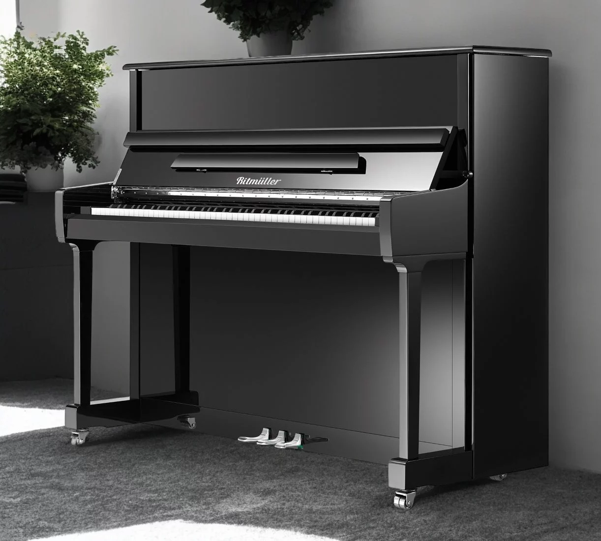 Акустическое пианино RITMULLER QU1-RS120 BK